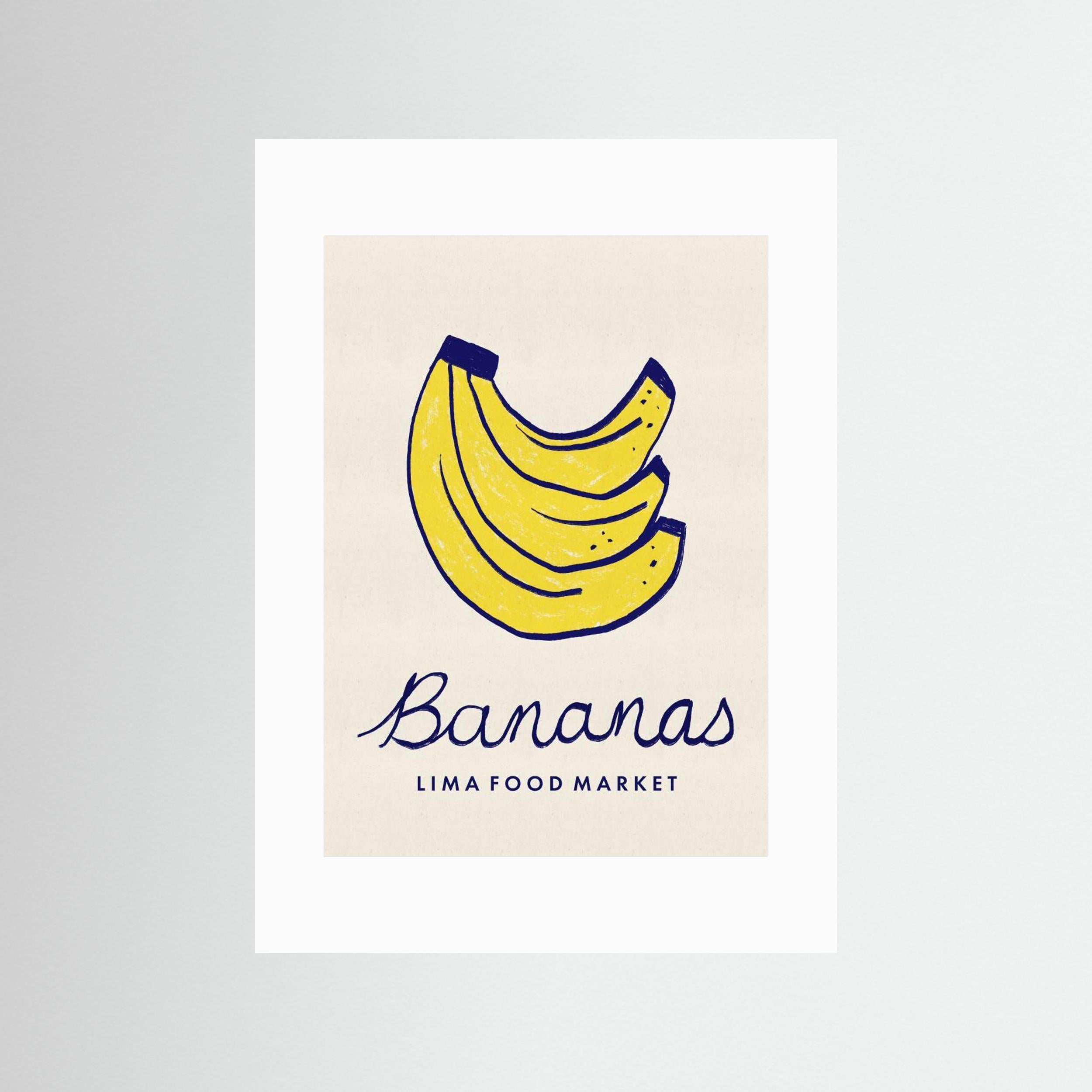 Bananas Lima Food Market Peru by Dirkie Nell